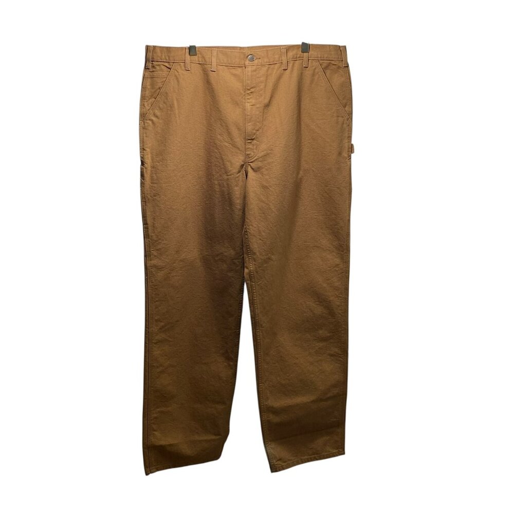 NWT Carhartt Men’s BN0011-M Khaki Loose Fit Size 44x36 Washed Duck Utility Work
